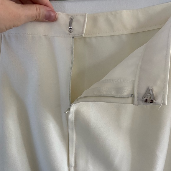 70s/80s handmade cream + black stripe top/cardigan and skirt set - Picture 8 of 8